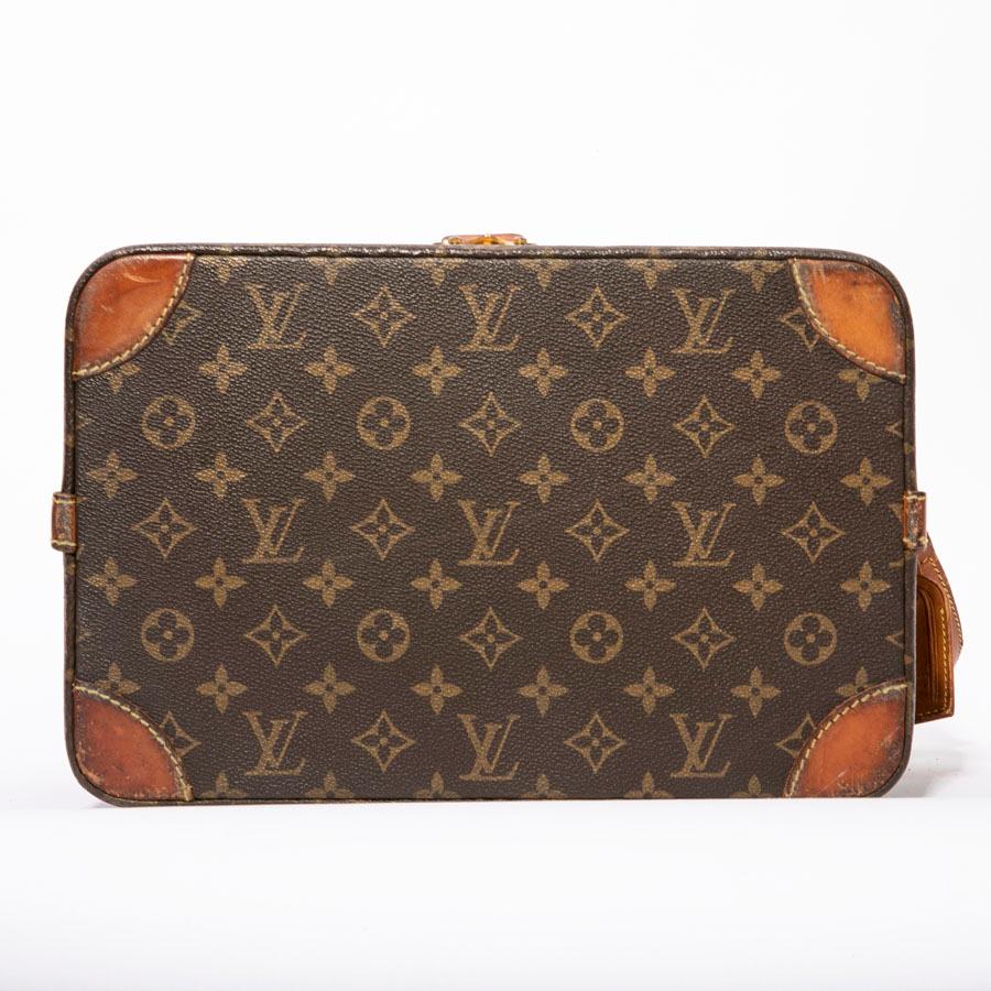 Women's LOUIS VUITTON Vintage Beauty Case in Brown Monogram Canvas and Natural Leather