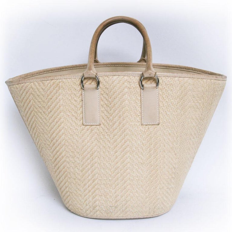hermes wicker bag