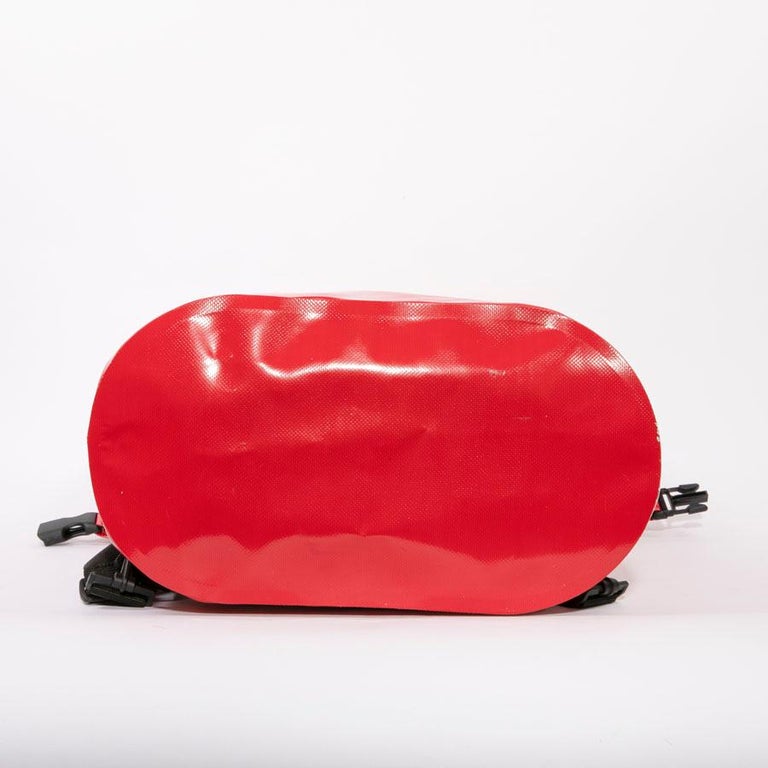CHANEL Waterproof Red Laminated Canvas Backpack at 1stDibs | chanel ...