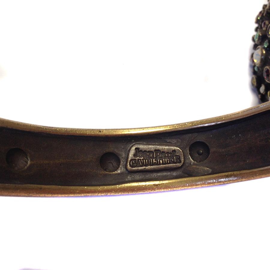JEAN-PAUL GAULTIER Bracelets in Copper Colored Metal and Rhinestones 2