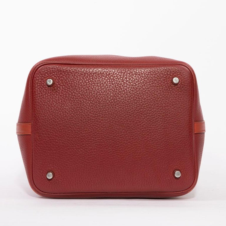 Picotin leather tote Hermès Red in Leather - 35754092