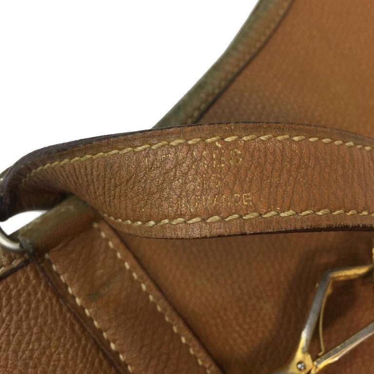 コンテンポラリー 気楽な ボイド hermes vintage bag trim model in grained gold leather ...