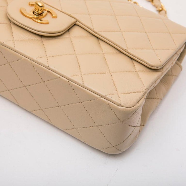 Chanel Beige Quilted Leather Timeless Bag at 1stdibs