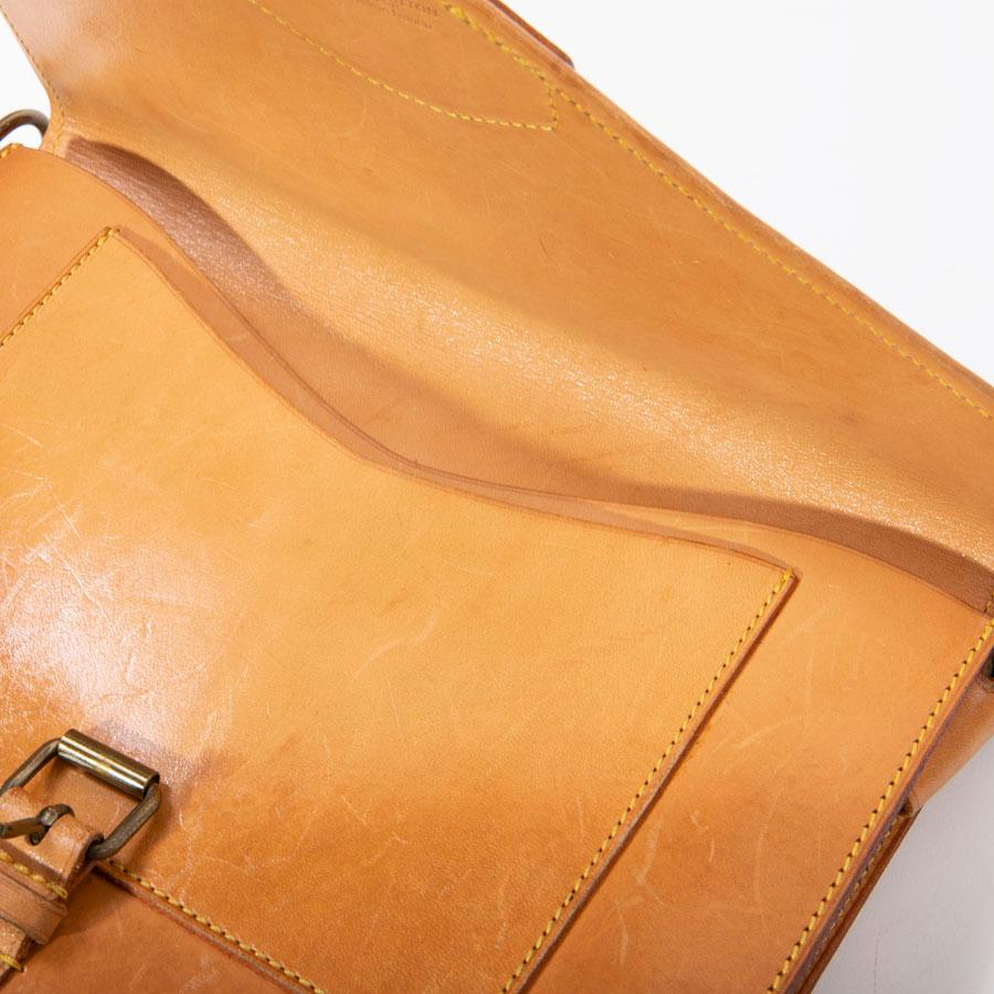 Louis Vuitton Vintage Brown monogram Canvas and Leather Double Pocket Bag  7