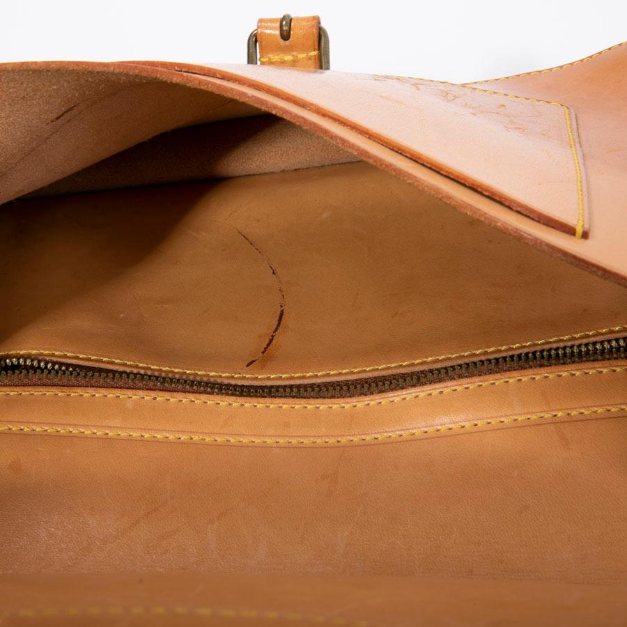 Louis Vuitton Vintage Brown monogram Canvas and Leather Double Pocket Bag  9