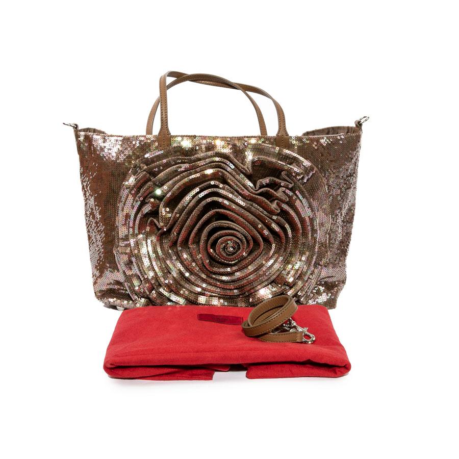 Valentino Tote Bag in Brown Sequins In Good Condition In Paris, FR