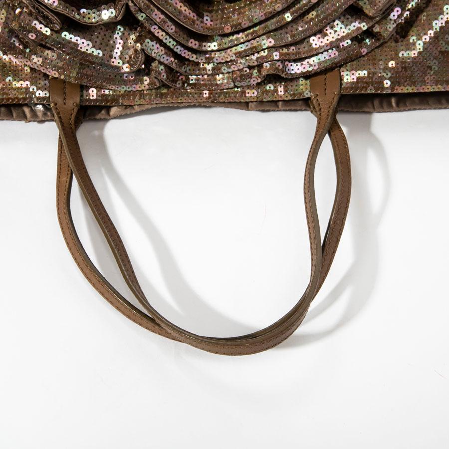 Valentino Tote Bag in Brown Sequins  For Sale 2