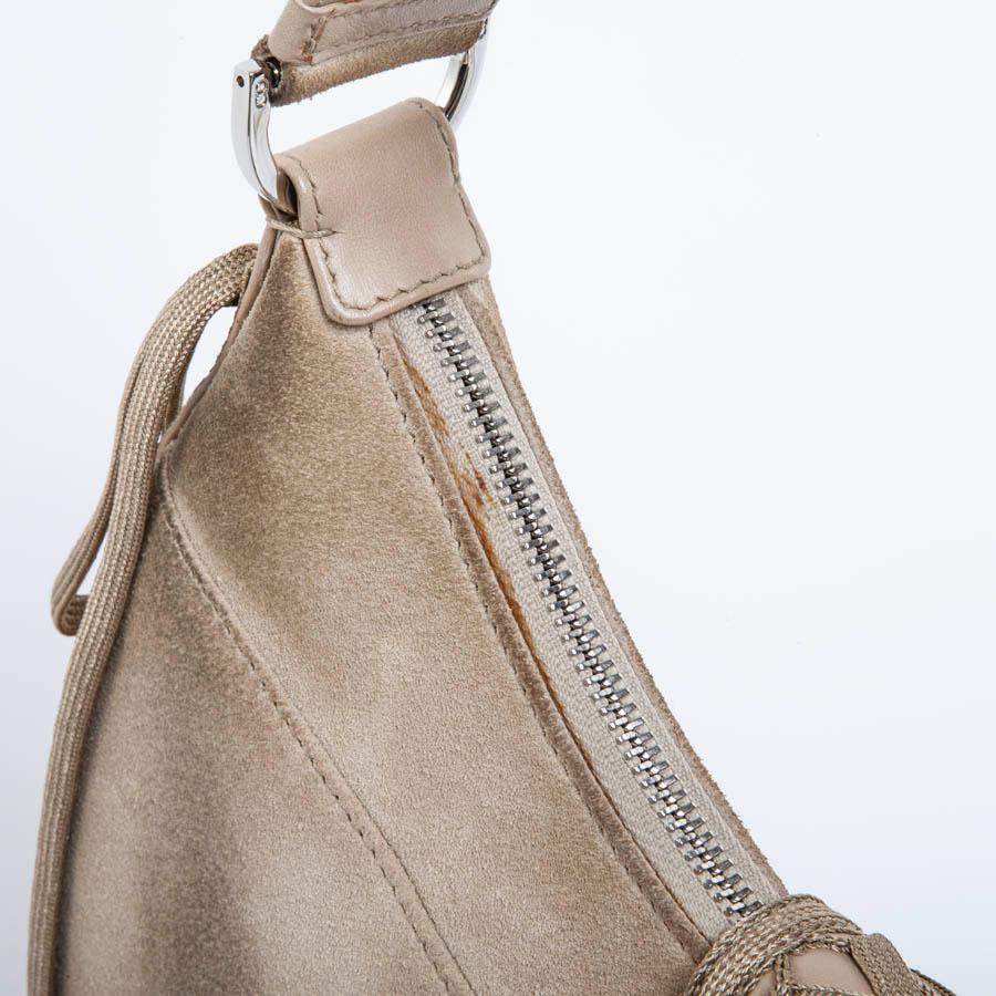 CHRISTIAN DIOR Bag in Beige Suede Leather 9