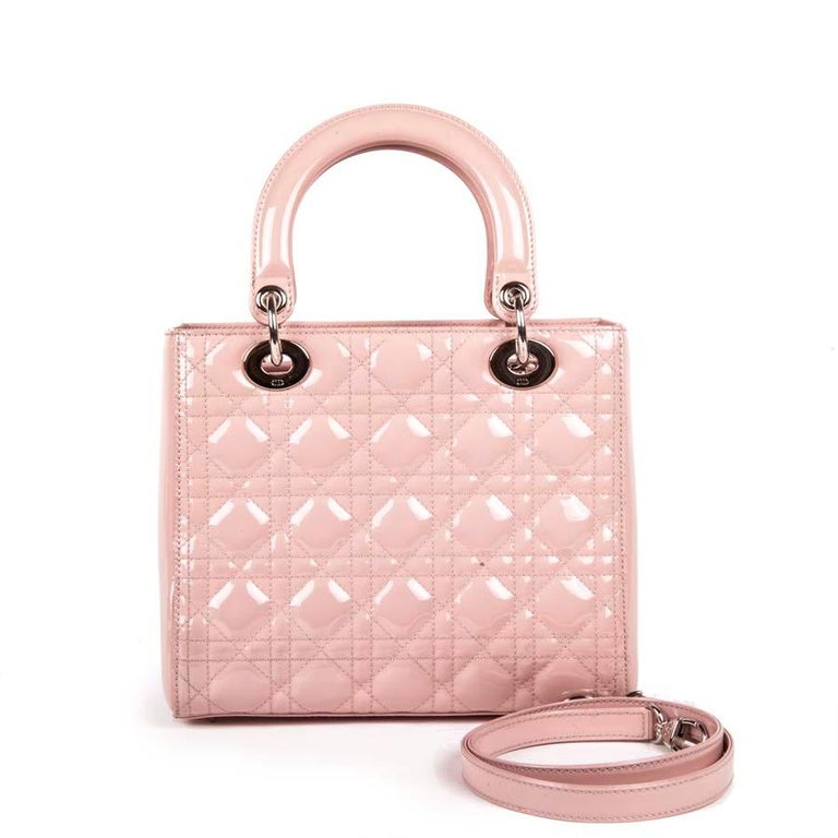 Christian Dior, a pink patent leather handbag. - Bukowskis