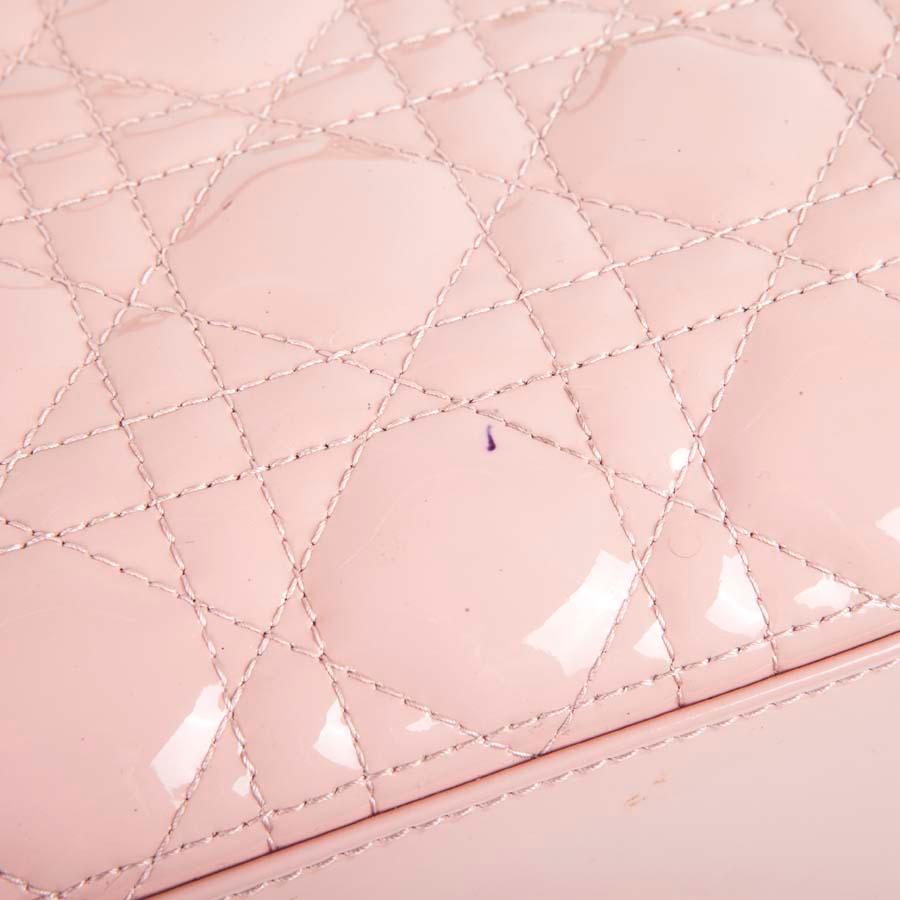 DIOR Lady Dior Bag in Pink Varnished Quilted Leather 1