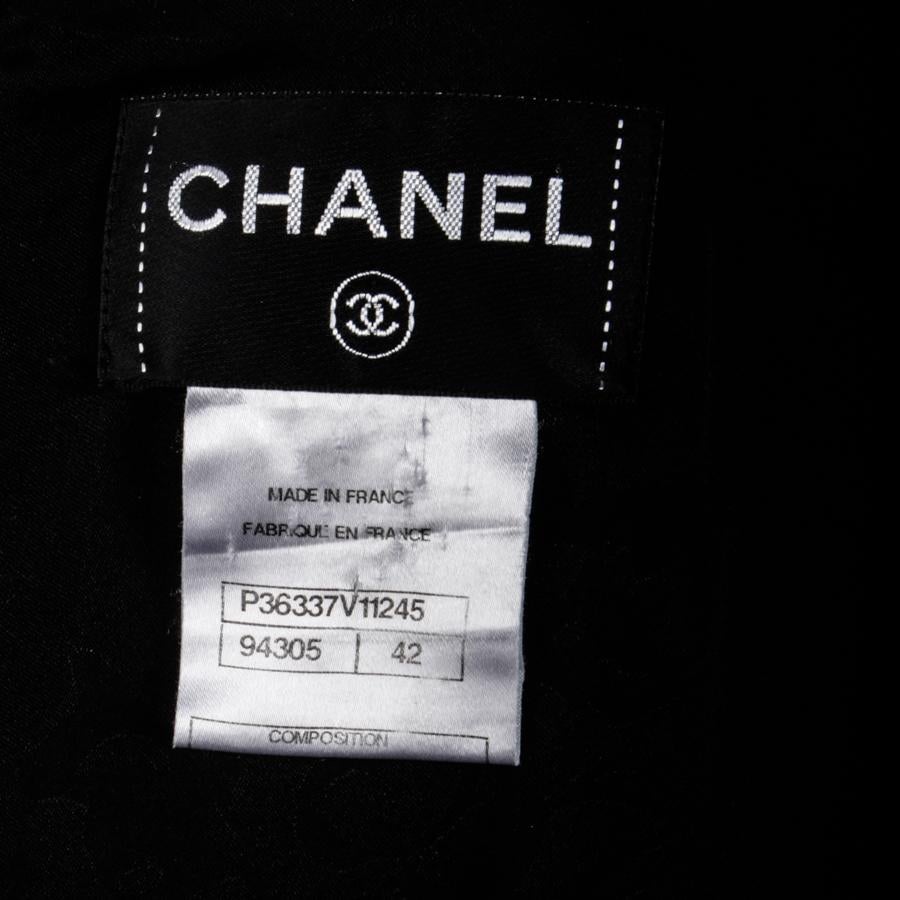 CHANEL Dress in Black Wool Size 42FR 2