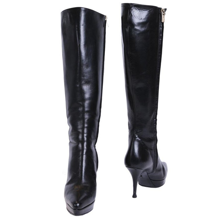 saint laurent high heel boots