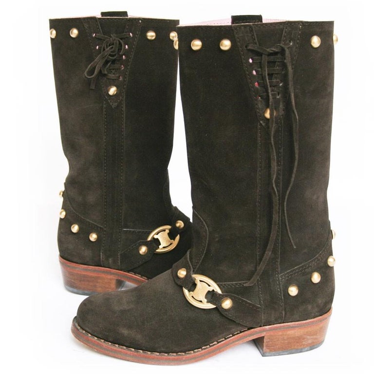 celine boots brown