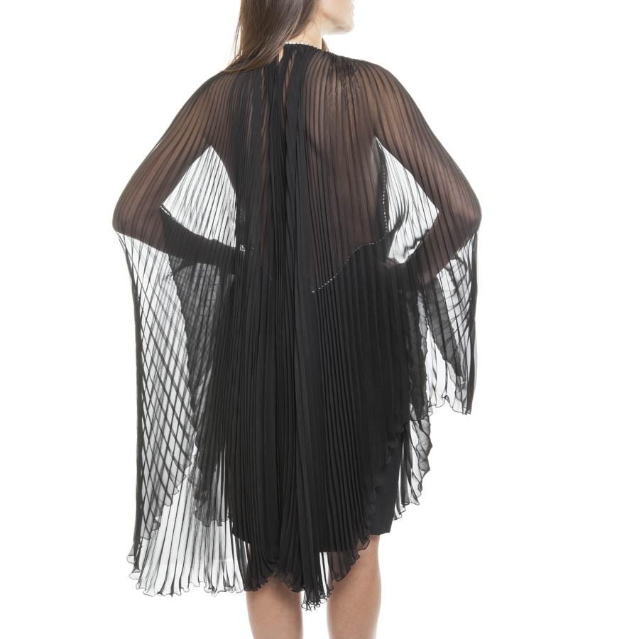 AZZARO Evening Dress in Black Silk Size 40 1