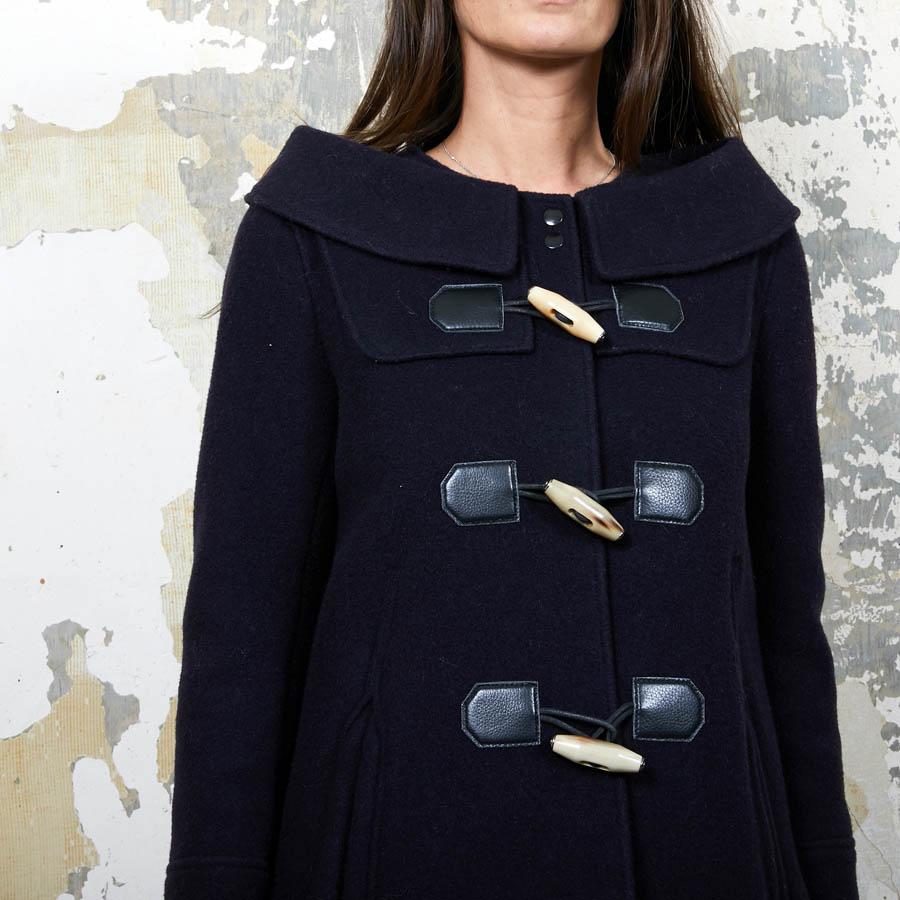navy blue toggle coat