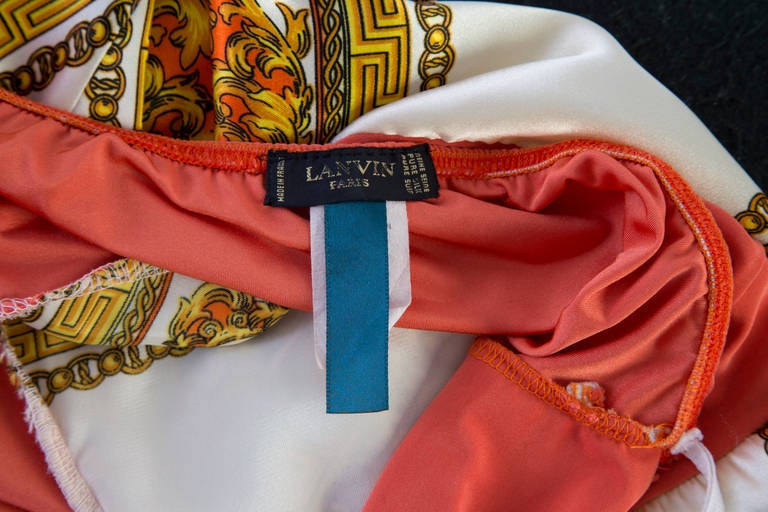 Lanvin scarf print halter dress 1