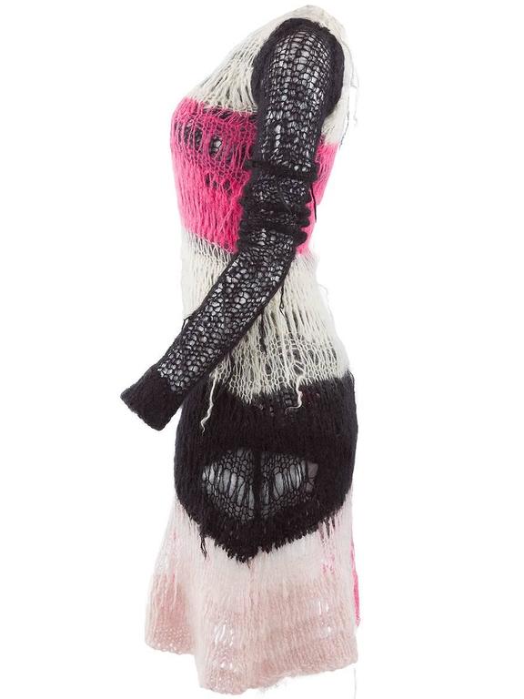 Tao Comme Des Garçons Hand Knit Mohair Dress For Sale at 1stDibs 