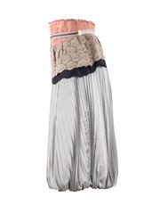 2008 Undercover Strapless Pleated Fang Detail Dress