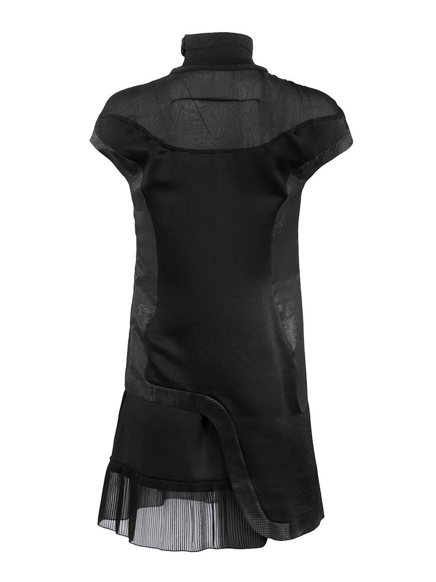 2008 Undercover Black Silk High Neck Dress In New Condition For Sale In Laguna Beach, CA