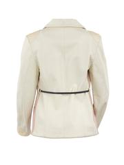 Undercover Ecru and Pink Leather Western Style Blazer