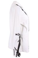 Yohji Yamamoto Y's Red Label White Skeleton Print Jacket