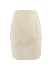 1980's John Galliano London Label Cream Pencil Skirt