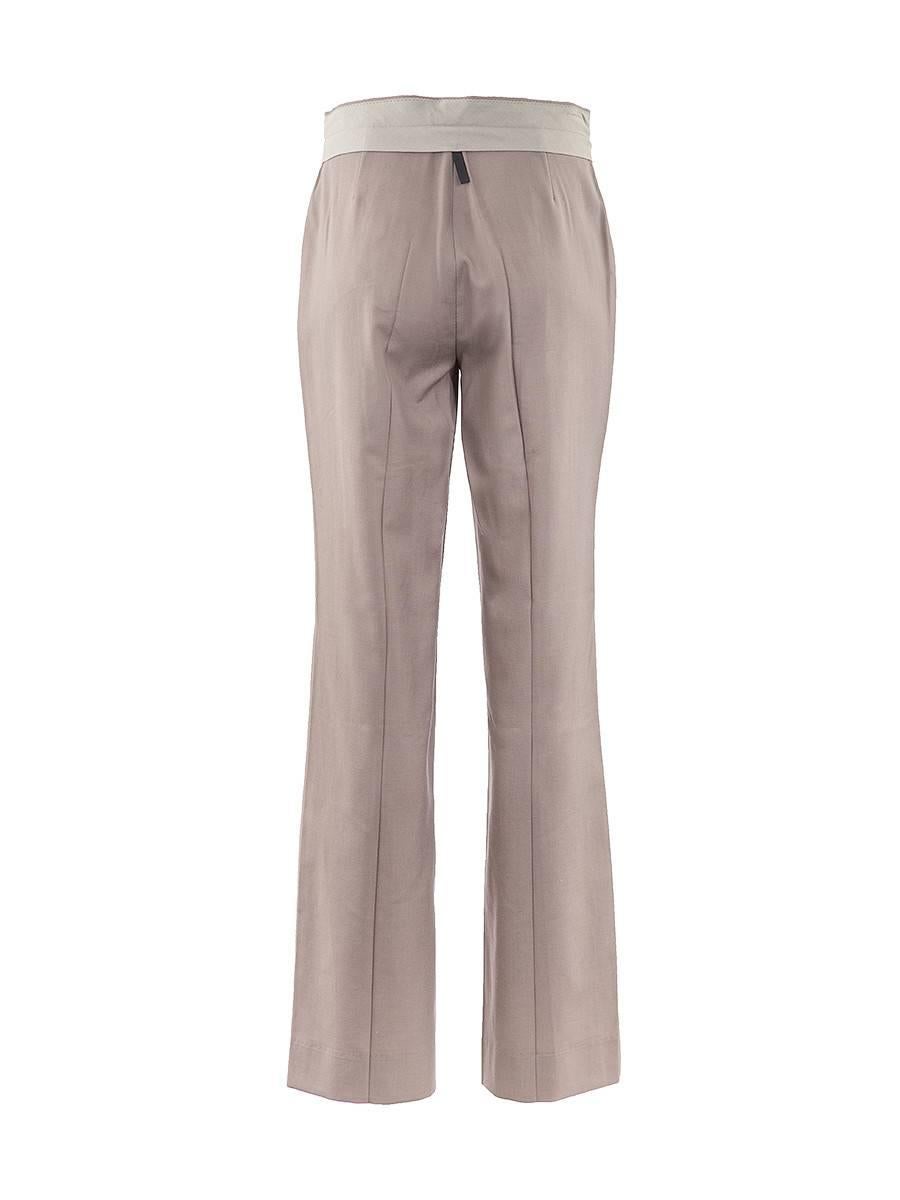 maison margiela flared runway trousers