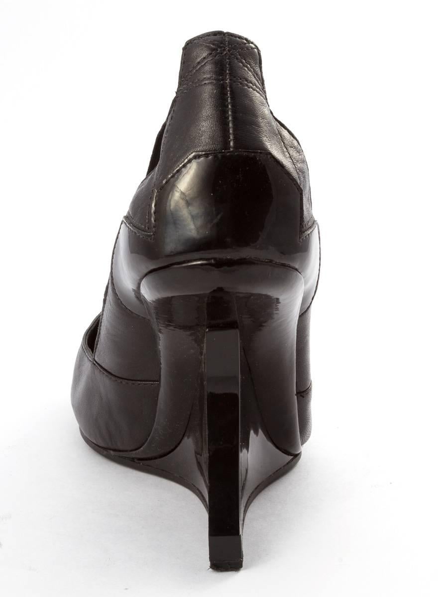 Y-3 by Yohji Yamamoto 2007 Collection Curved Wedge Heels (talons compensés incurvés) Pour femmes en vente