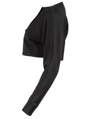 1980's Chantal Thomass Cropped Black Button-Up Jacket