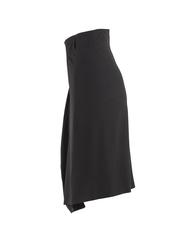 Maison Martin Margiela Black Draped Waist Mid Length Skirt
