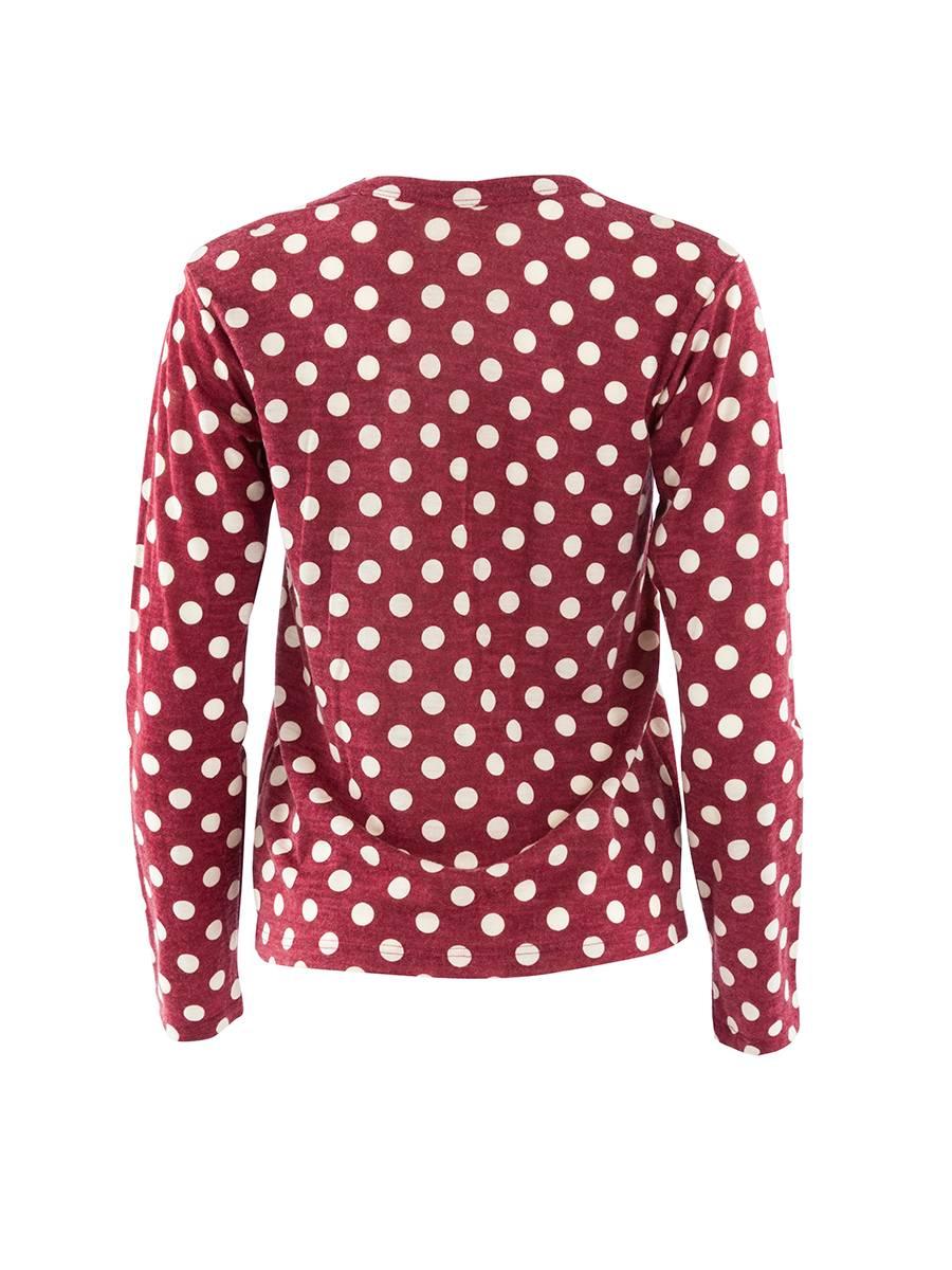 Comme Des Garçons Vintage Red and White Polkadot Pullover In New Condition In Laguna Beach, CA