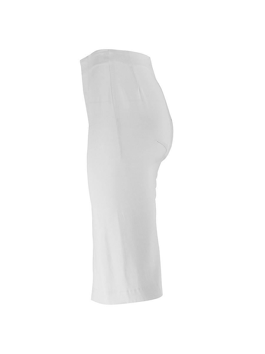 short white silk skirt