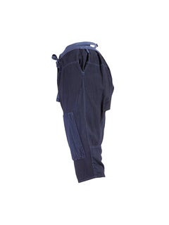 TAO Comme des Garçons - Pantalon court en coton indigo avec patch-pantalon