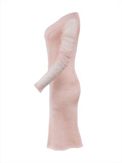 TAO by COMME DES GARÇONS Ballet Pink Mohair Knit Sweater Dress