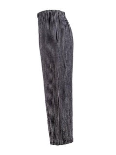 Comme des Garçons Navy Pinstriped Wide Leg Pants