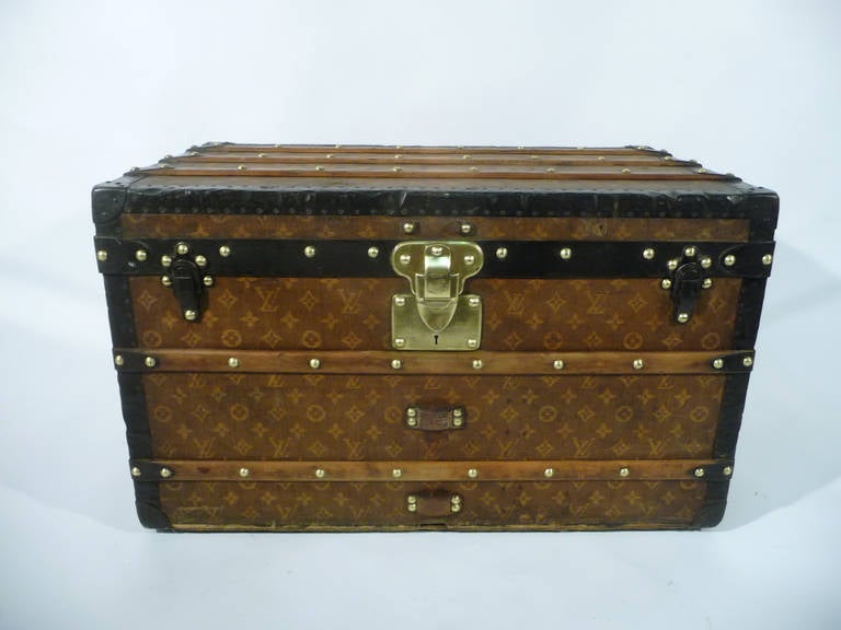 Louis Vuitton Steamer Trunk  / Malle   1901-1914 In Good Condition For Sale In Haguenau, FR