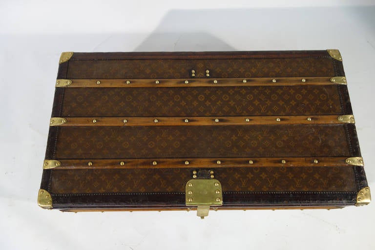 Women's or Men's Louis Vuitton Monogram Commode Trunk  1930s / Malle commode For Sale