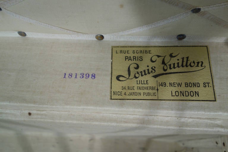 20th Century Louis Vuitton Natural Leather Cabin Trunk, Malle Cabine