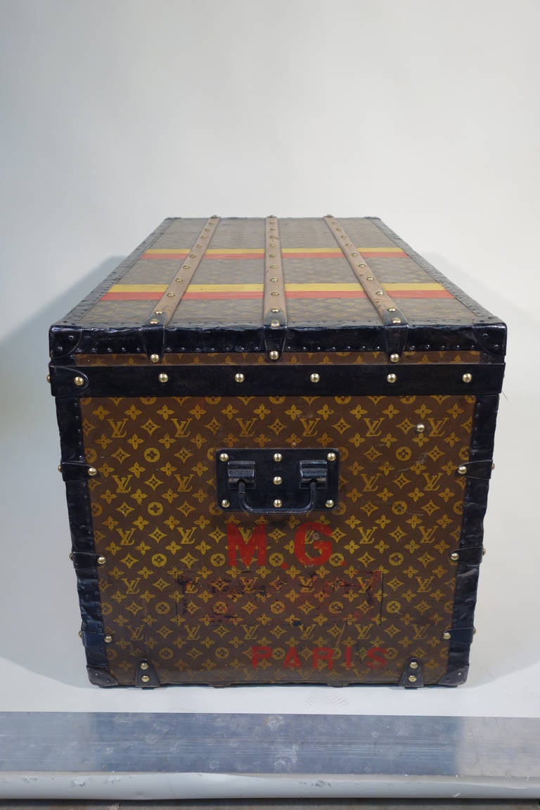 Louis Vuitton Monogramme Courrier Trunk Malle Courrier In Good Condition In Haguenau, FR