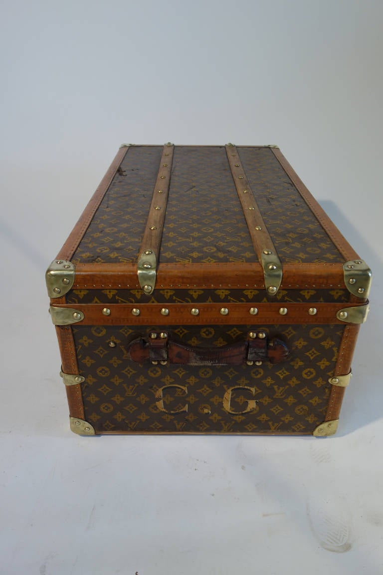 Louis Vuitton Stencil Monogram Cabin Trunk, Malle In Good Condition In Haguenau, FR