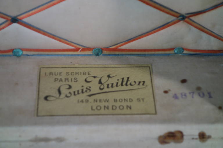 Historic Louis Vuitton Steamer Damier Trunk 1889 For Sale 3