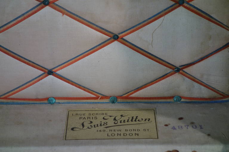 Historic Louis Vuitton Steamer Damier Trunk, 1889 For Sale 3