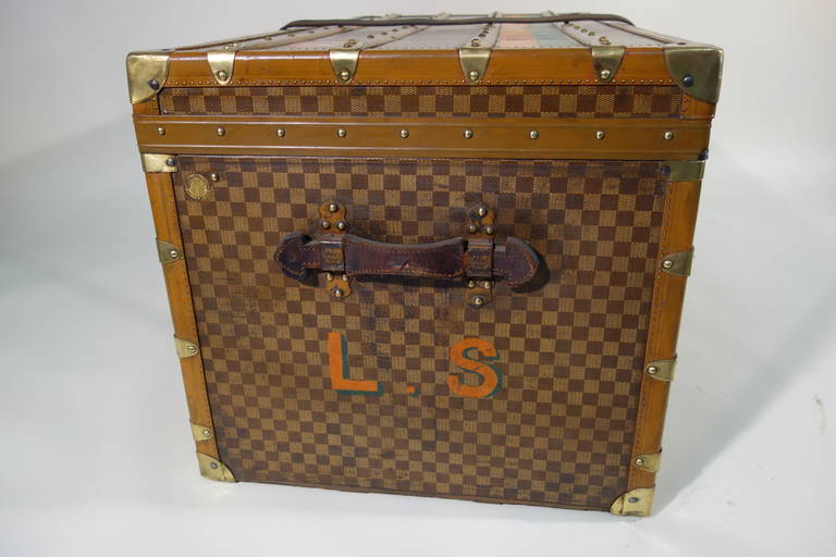 Moynat Courrier Trunk  1918 / Malle 1918 In Excellent Condition For Sale In Haguenau, FR
