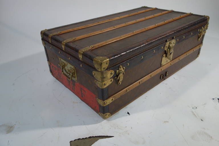 Louis Vuitton Monogram Cabin Trunk / Malle 1909-1914 In Excellent Condition For Sale In Haguenau, FR