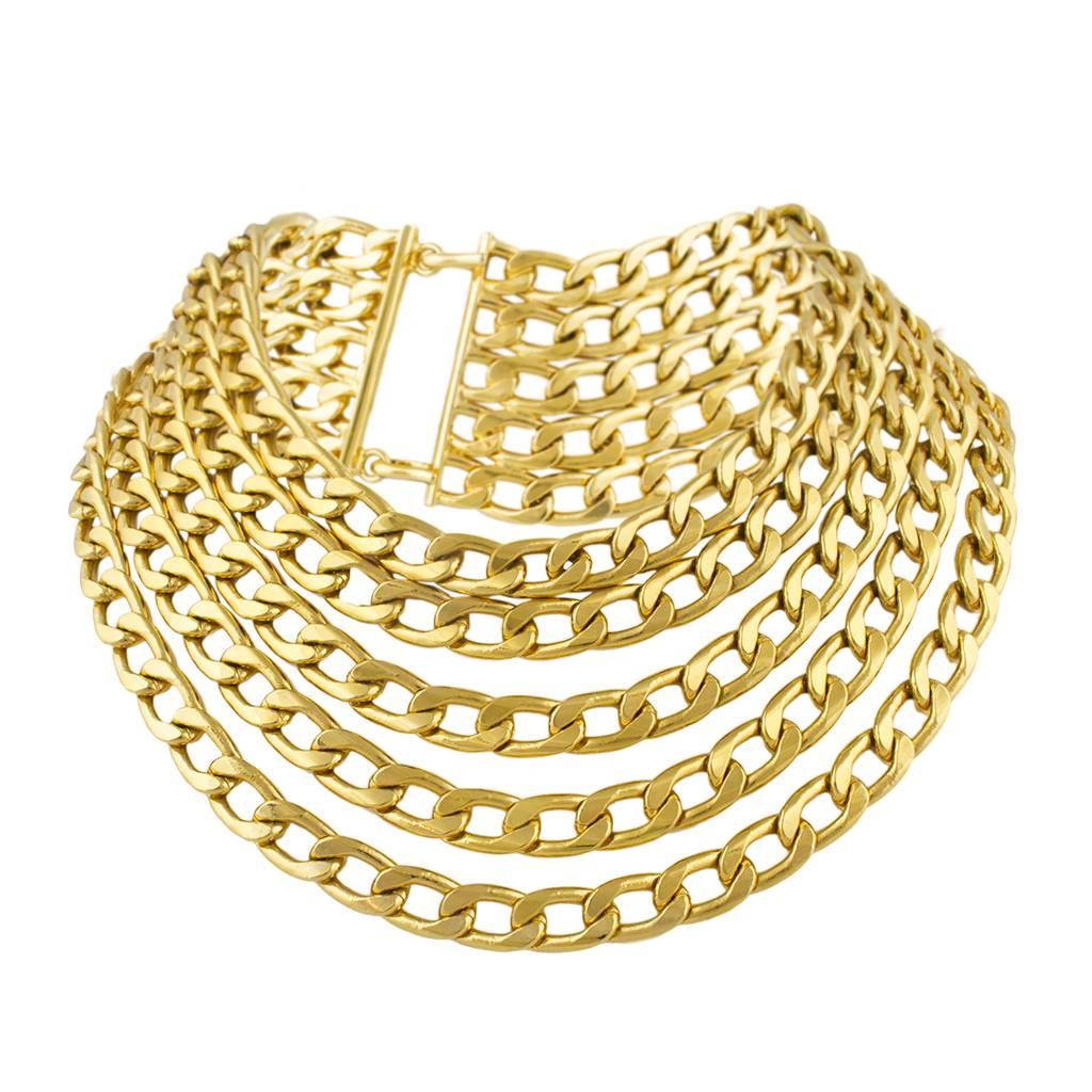 Chanel 1970's Multi Chain Necklace