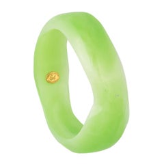 Retro Christian Lacroix Green Abstract Bangle