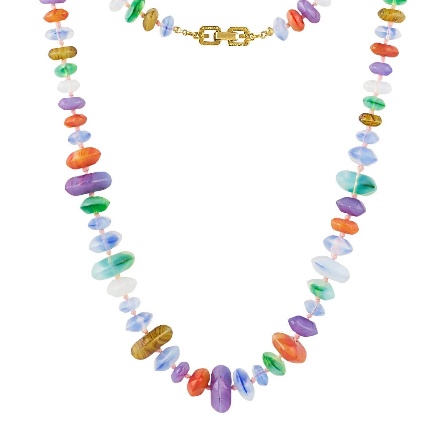 Givenchy Colourful Bead Necklace For Sale