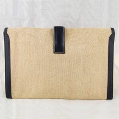 Hermes Canvas and Box Calf Jige PM