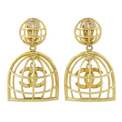 Chanel Famous Birdcage Earrings