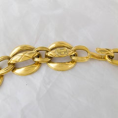 Chanel Quilted Gold Plated Chain Belt 1980's